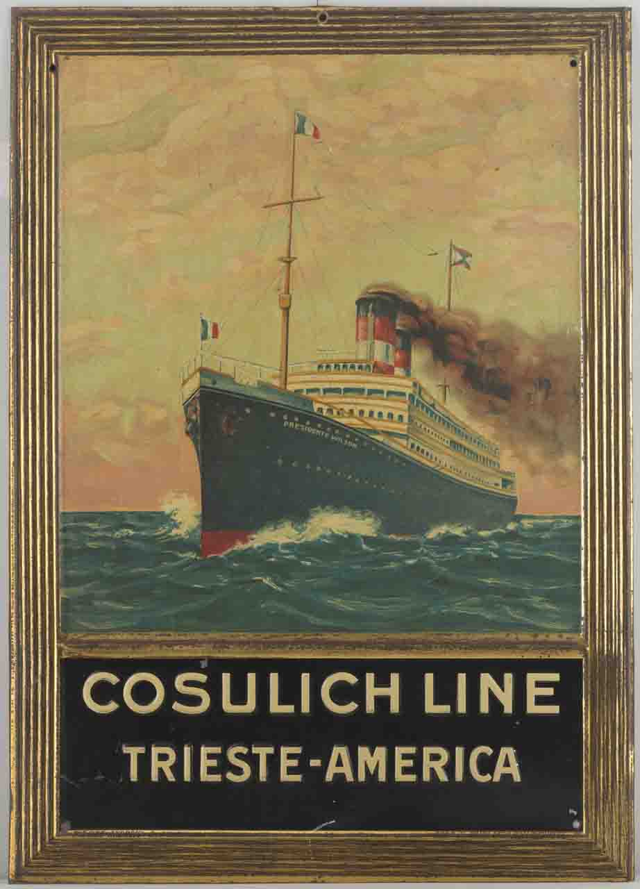 nave da crociera in navigazione (tabella) - ambito italiano (fine/ inizio secc. XIX/XX)
