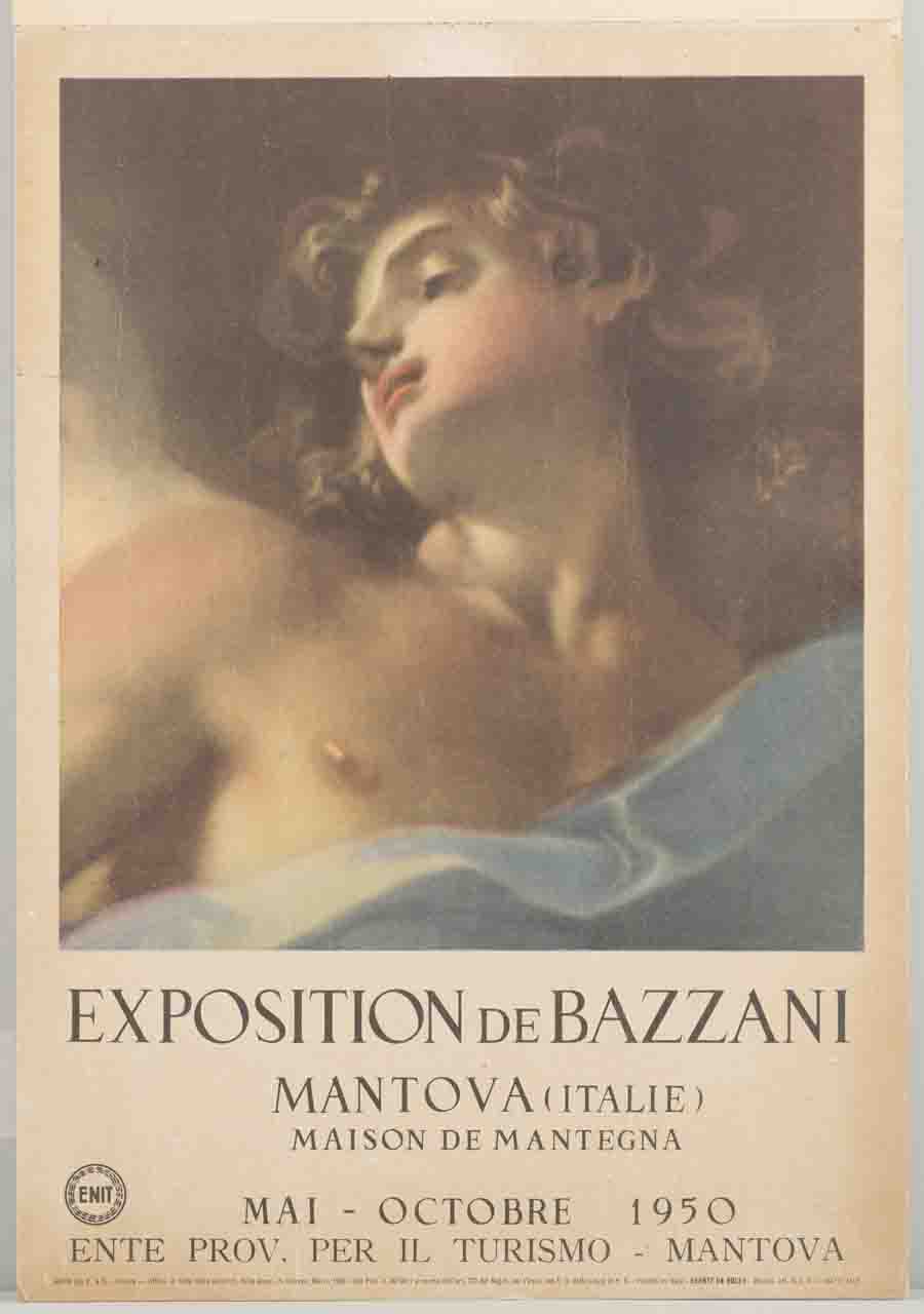 dipinto con Visione di san Tommaso d'Aquino di Giuseppe Bazzani (locandina) - ambito italiano (sec. XX)