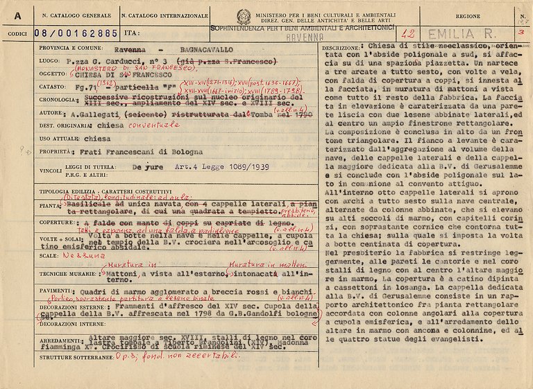 Chiesa di S. Francesco (chiesa) - Bagnacavallo (RA) 