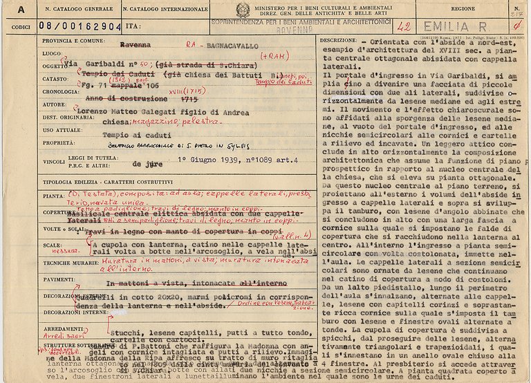 Tempio dei Caduti (chiesa) - Bagnacavallo (RA) 