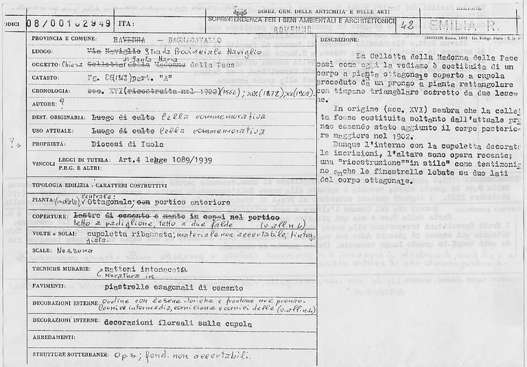 Chiesa di S. Maria della Pace (chiesa) - Bagnacavallo (RA) 