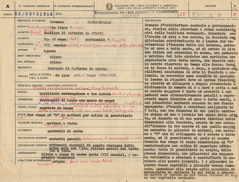 Chiesa di S. Pietro in Sylvis (chiesa) - Bagnacavallo (RA) 