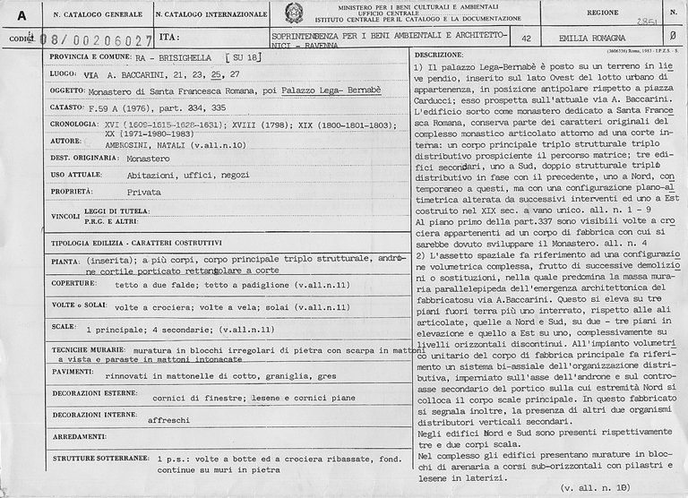 Palazzo Lega-Bernabè (palazzo / monastero) - Brisighella (RA) 