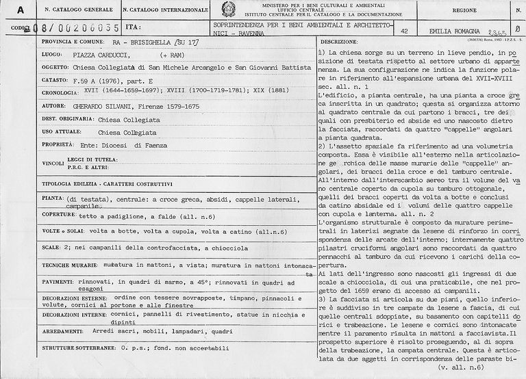 Colleg. S. Michele Arcangelo e S. G. Battista (chiesa) - Brisighella (RA) 