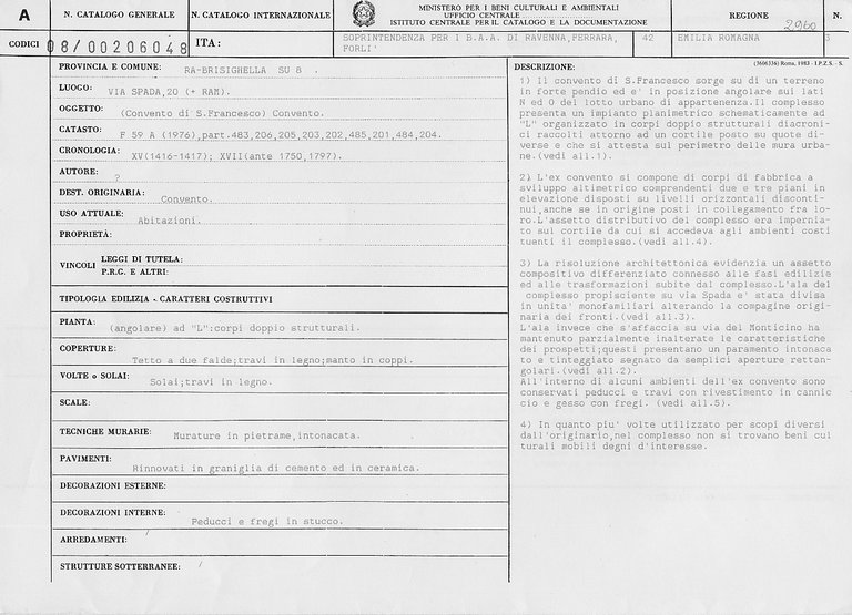 Convento di S. Francesco (convento) - Brisighella (RA) 