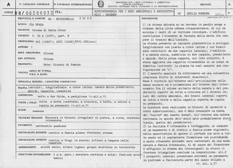 Chiesa di S. Croce (chiesa) - Brisighella (RA) 