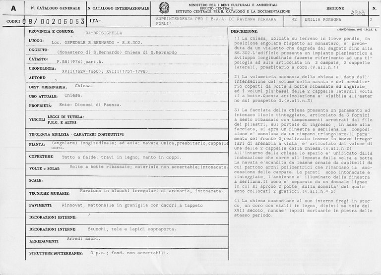 Chiesa di S. Bernardo (chiesa) - Brisighella (RA) 
