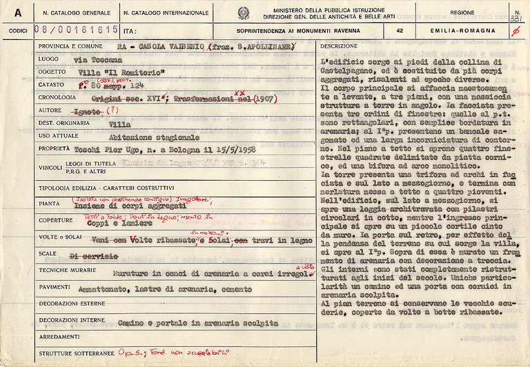 Villa "il Romitorio" (villa) - Casola Valsenio (RA) 