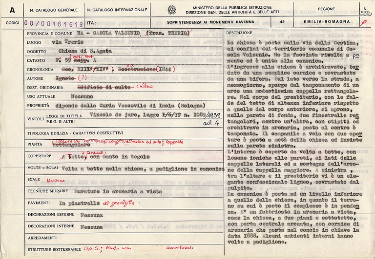 Chiesa di S. Agata (chiesa) - Casola Valsenio (RA) 