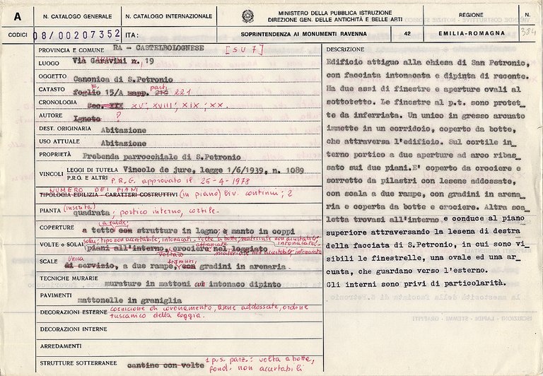 Canonica di S. Petronio (canonica) - Castelbolognese (RA) 