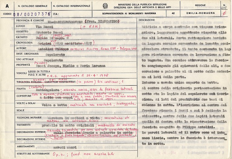 Oratorio Rossi (oratorio) - Castelbolognese (RA) 