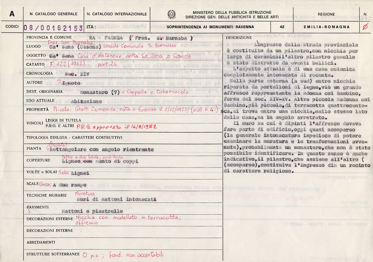 Cà Sana (casa) - Faenza (RA) 