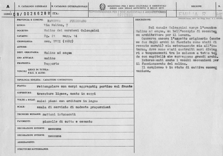 Molino dei Marchesi Calcagnini (mulino) - Fusignano (RA) 