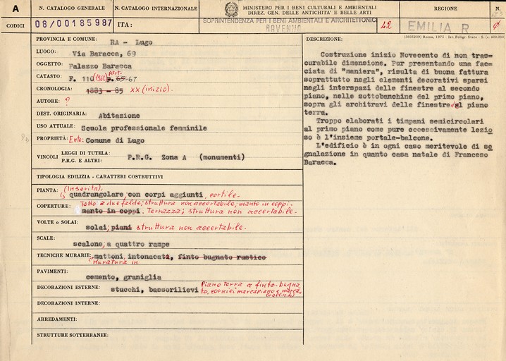 Palazzo Baracca (palazzo) - Lugo (RA) 