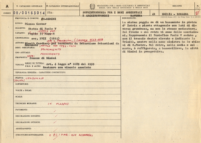 Statua di Paolo V (statua) - RIMINI (RN) 