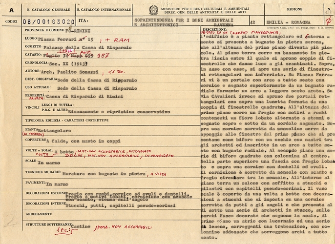 Palazzo della Cassa di Risparmio (palazzo) - RIMINI (RN) 