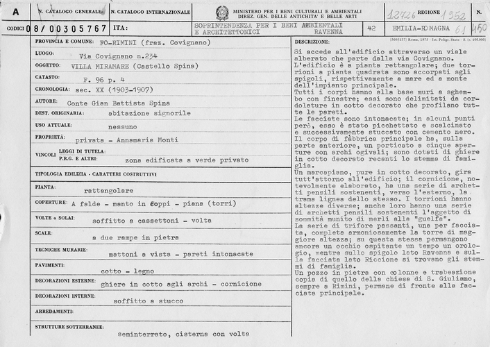 Villa Miramare (villa) - RIMINI (RN) 