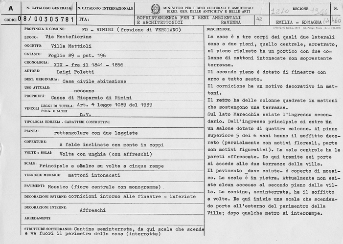 Villa Mattioli (villa) - RIMINI (RN) 