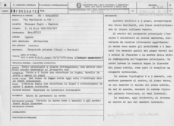 Palazzo Fogli-Fantini (palazzo) - Comacchio (FE) 