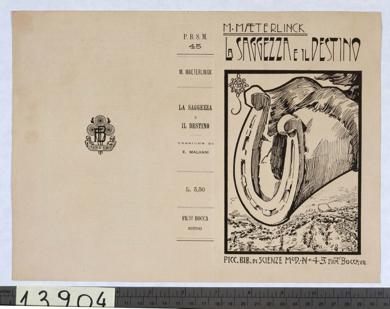 zoccolo di cavallo ferrato (copertina) di Mataloni Giovanni Maria (fine/ inizio sec. XIX-XX)
