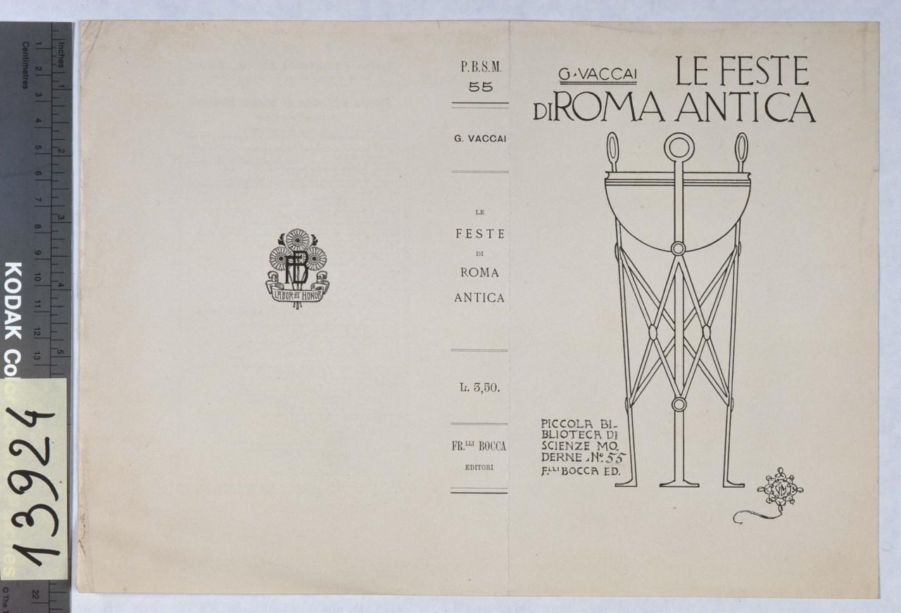 tripode (copertina) di Mataloni Giovanni Maria (sec. XX)