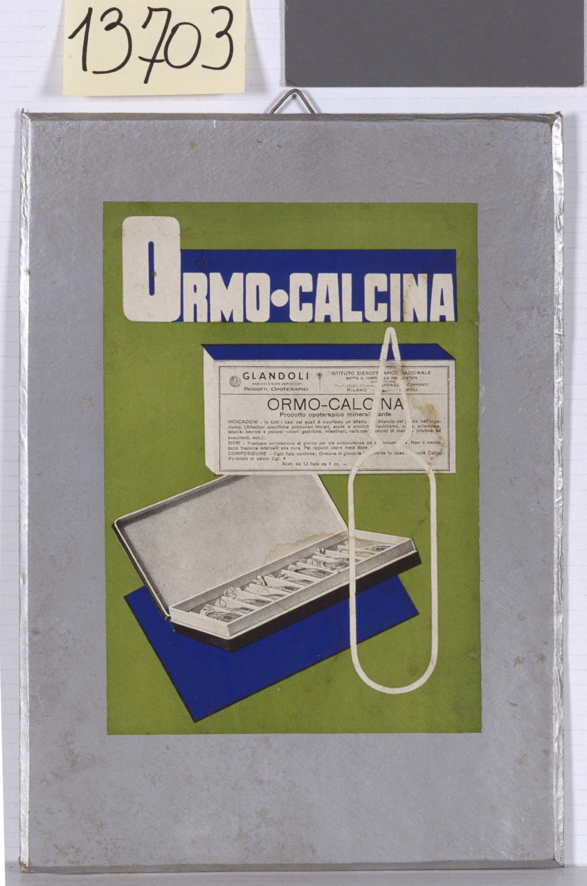 scatola con fiale (tabella) - ambito italiano (sec. XX)