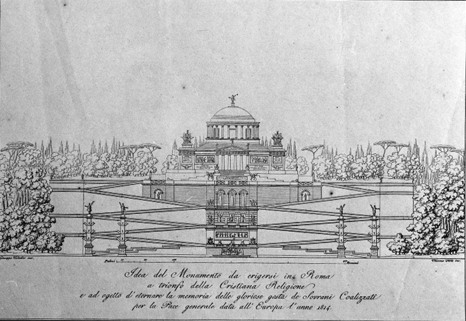 monumento prospetto (negativo) di Anonimo (XX)
