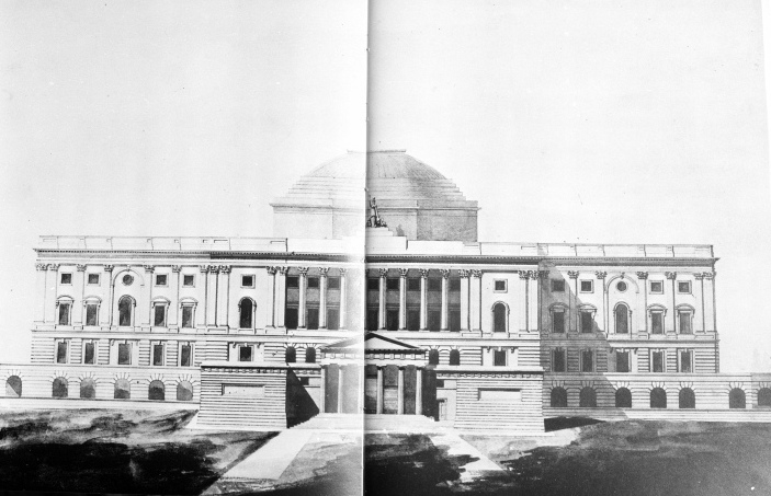 edificio prospetto (negativo) di Anonimo (XX)