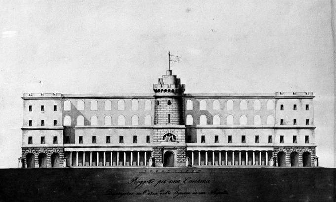 edificio prospetto (negativo) di Anonimo (XX)