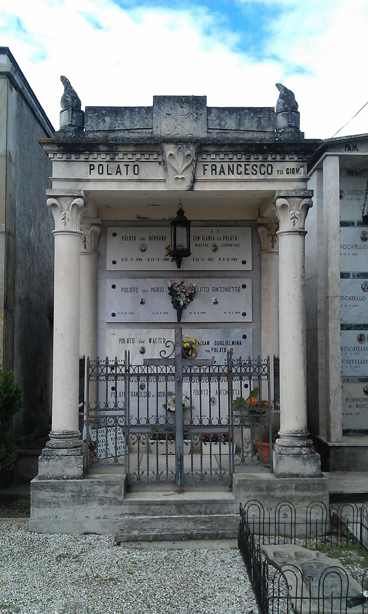 Cappella Polato F. - Cimitero comunale (cappella) - Solesino (PD)  (XX, inizio)