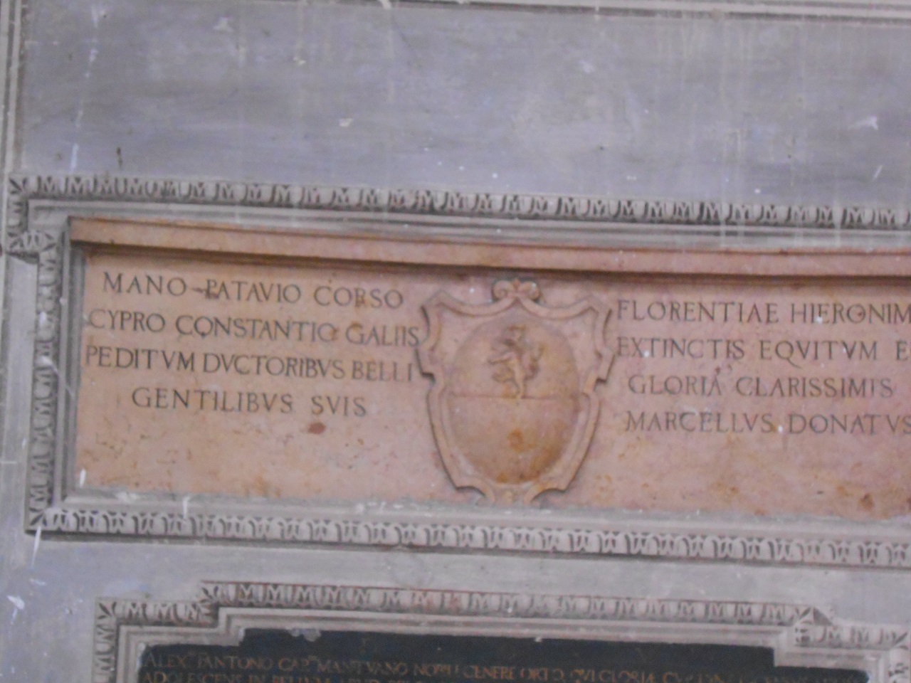 lapide commemorativa, opera isolata - bottega mantovana (fine/ inizio secc. XVI/ XVII)