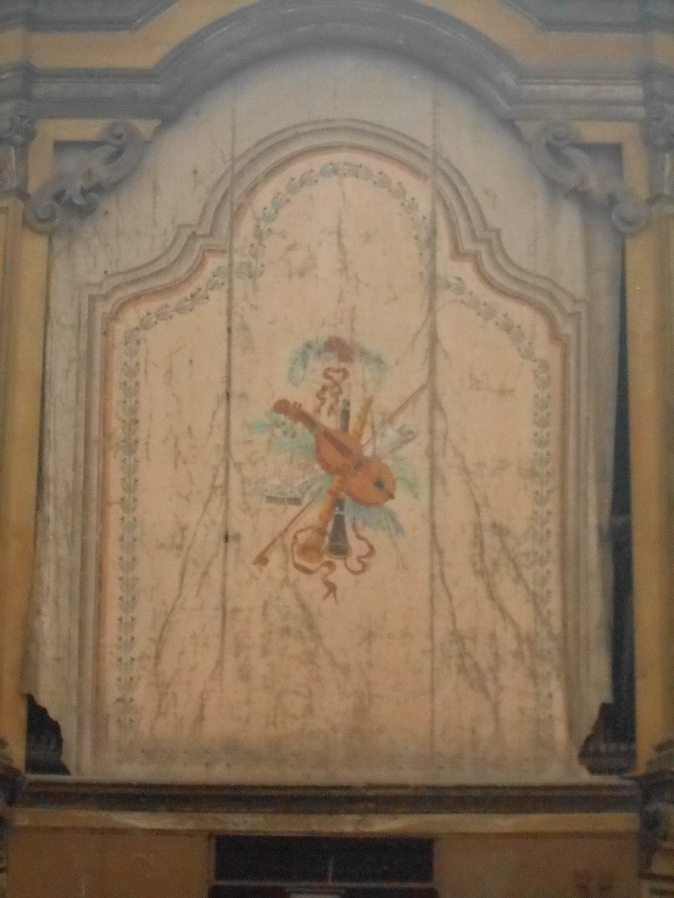 strumenti musicali (sipario, opera isolata) - ambito mantovano (sec. XIX)