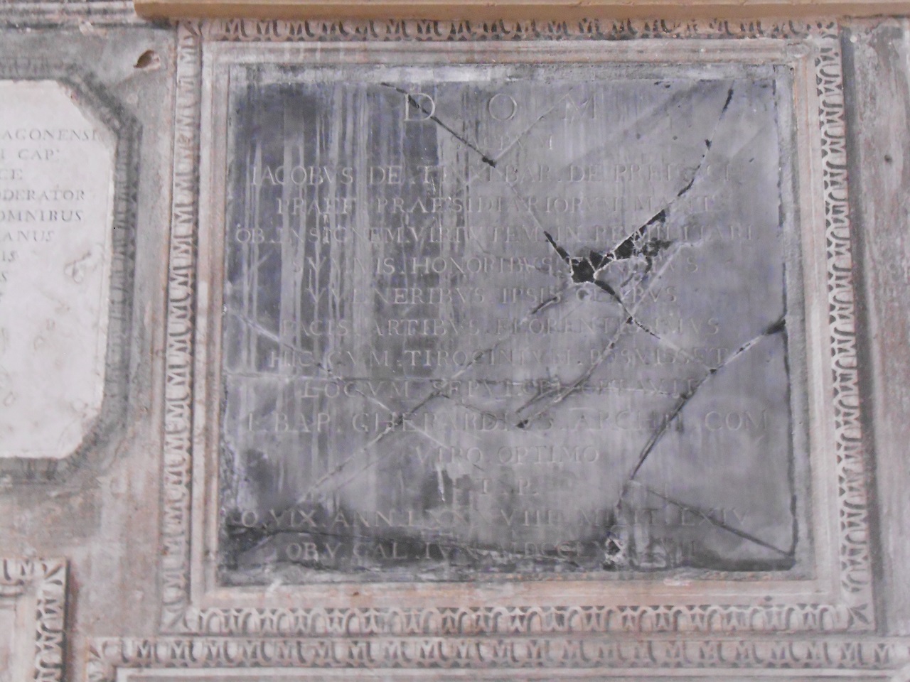 lapide, opera isolata - bottega mantovana (sec. XVIII)