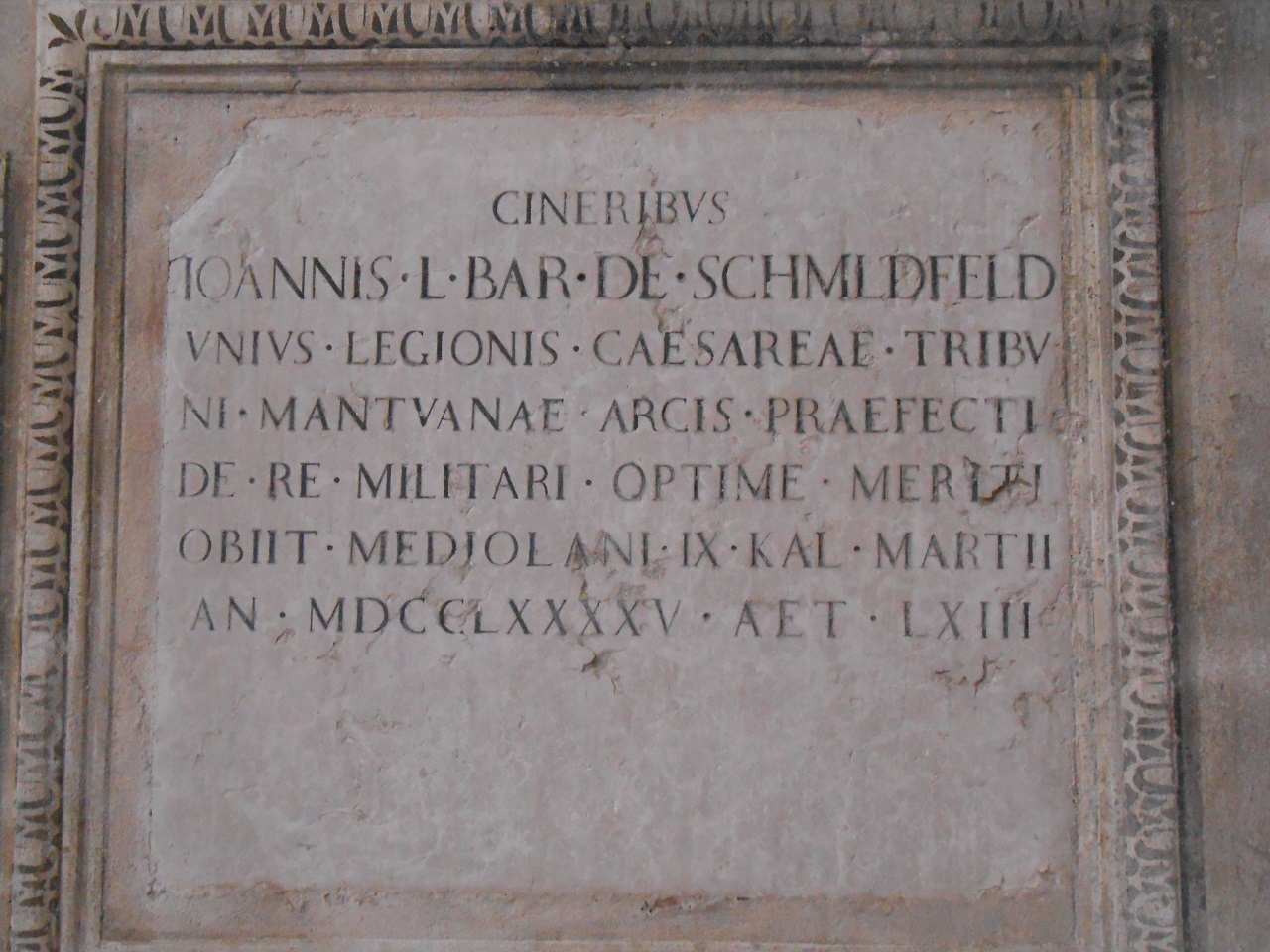 lapide, opera isolata - bottega mantovana (sec. XVIII)
