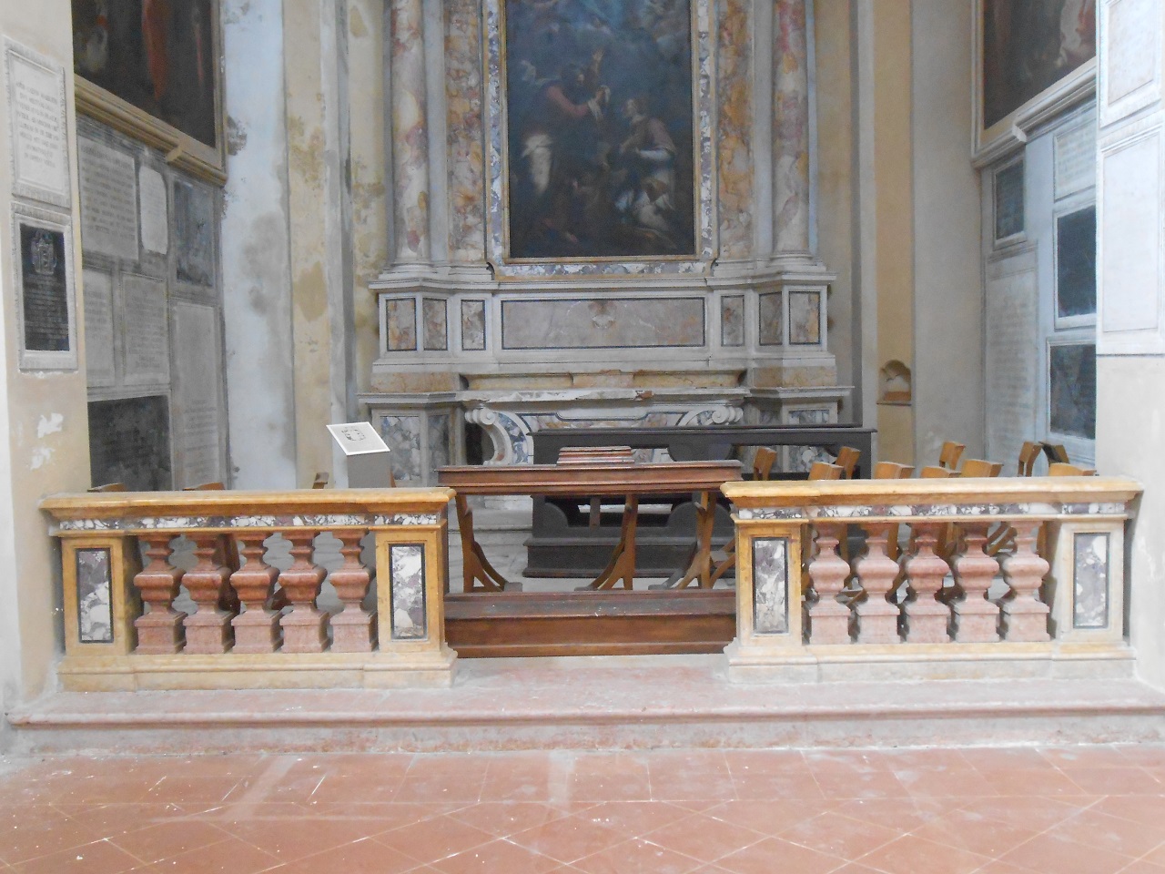 balaustrata di cappella, opera isolata - bottega mantovana (sec. XVIII)