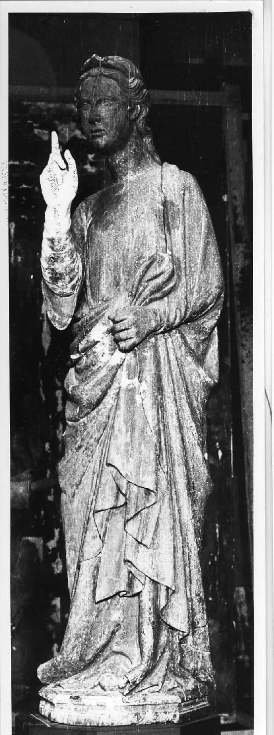 angelo annunciante (scultura, opera isolata) di Terzo Maestro di Orvieto (attribuito) (primo quarto sec. XIV)
