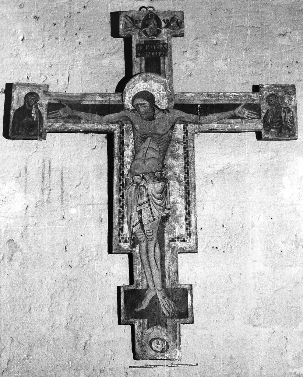 croce dipinta, opera isolata - ambito spoletino (sec. XIII)
