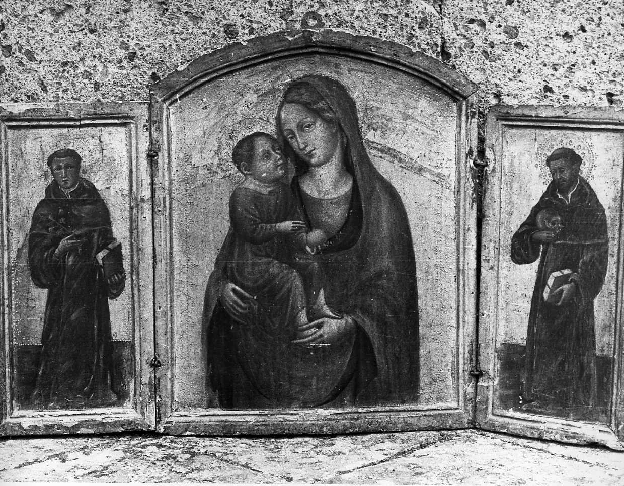 Madonna con Bambino (scomparto di polittico, elemento d'insieme) - ambito umbro (fine sec. XIV)