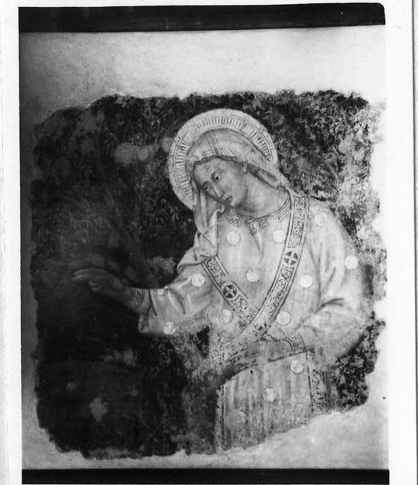 Santa (dipinto, frammento) - ambito orvietano (ultimo quarto sec. XIV)