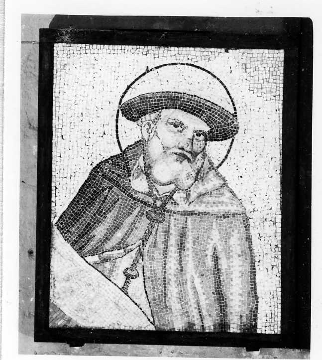San Girolamo (decorazione musiva, frammento) di Pietro di Puccio (attribuito) (seconda metà sec. XIV)