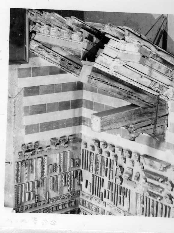 soffitto a cassettoni, frammento di Maitani Lorenzo (bottega) (metà sec. XIV)