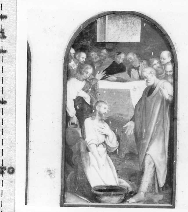 Cristo lava i piedi degli apostoli (dipinto, opera isolata) di Cesare Nebbia da Orvieto (attribuito) (primo quarto sec. XVII)