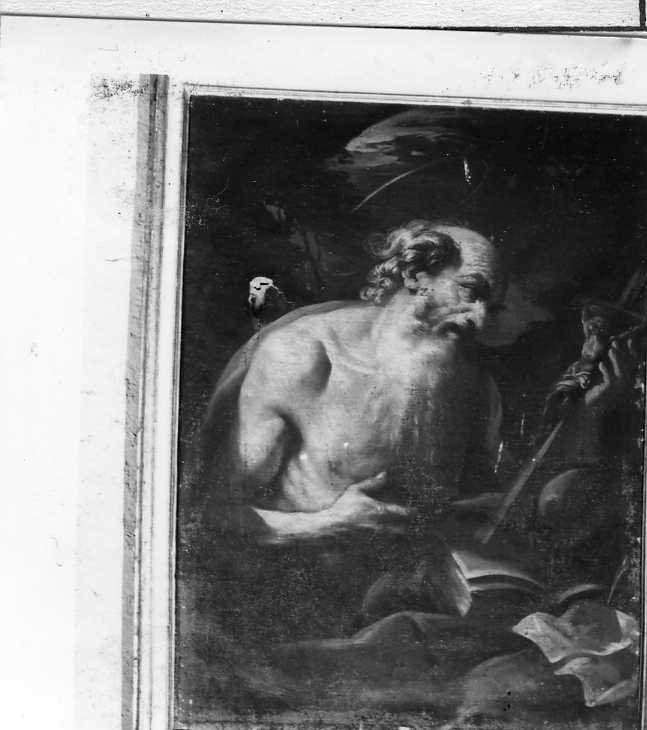 San Girolamo penitente (dipinto, opera isolata) - ambito romano (sec. XVII)