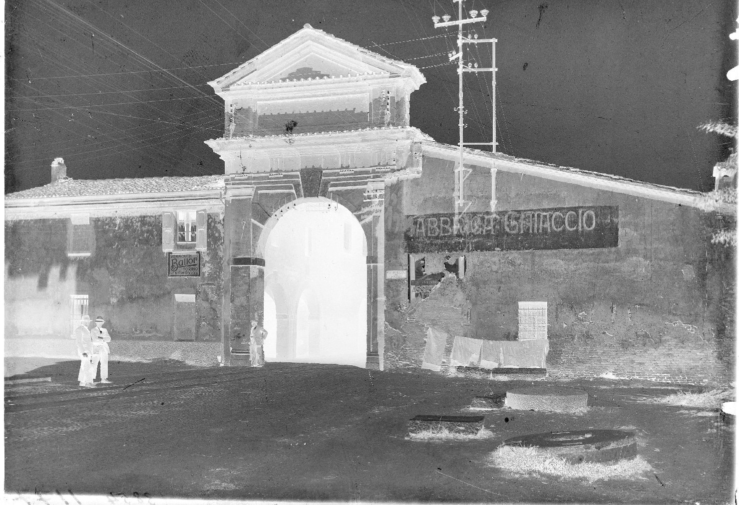 Lombardia - Mantova - Ponte dei Mulini (negativo) di anonimo (XX)