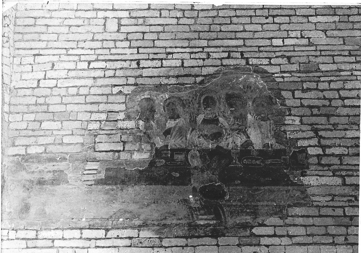 Decorazioni - Pittura - Affreschi - Iconografia cristiana <Cena in casa di Simone il fariseo> (negativo) di anonimo (XX)