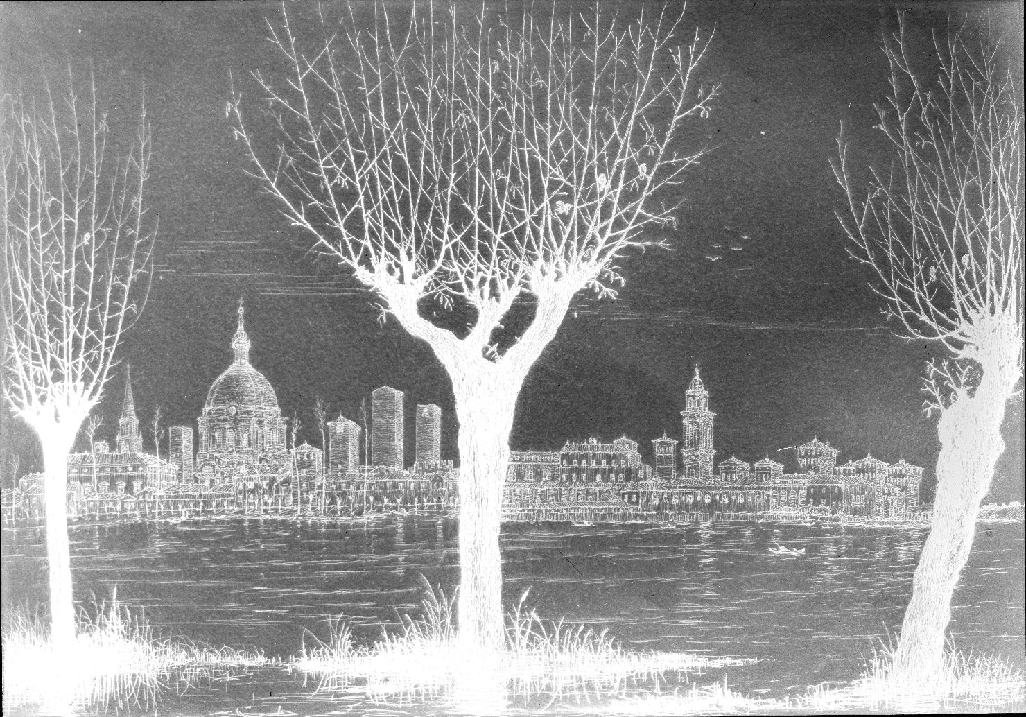 Disegni - Incisioni (negativo) di anonimo (XX)