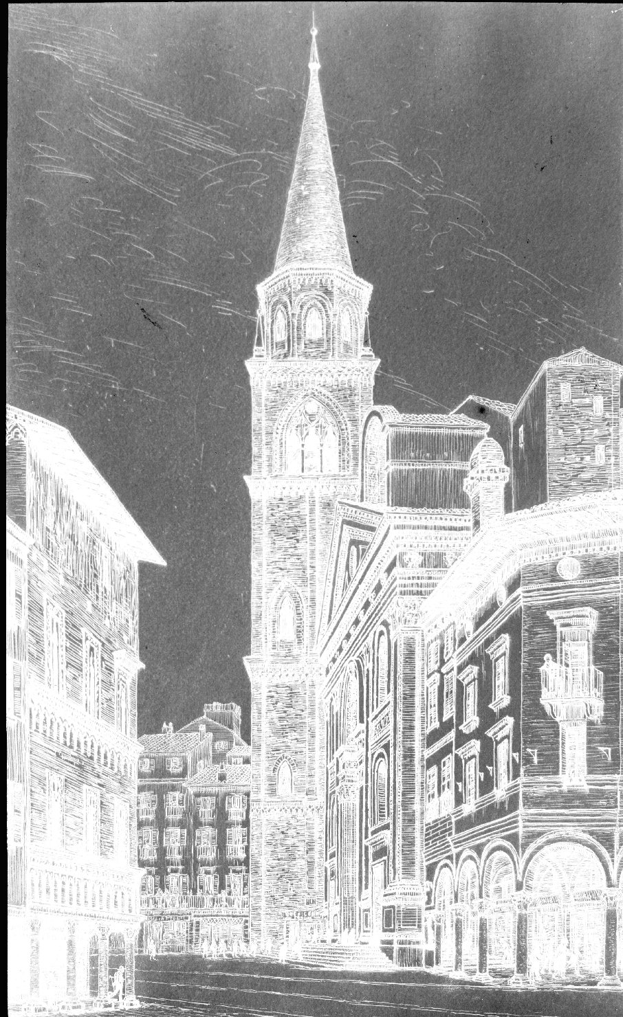 Disegni - Incisioni (negativo) di anonimo (XX)