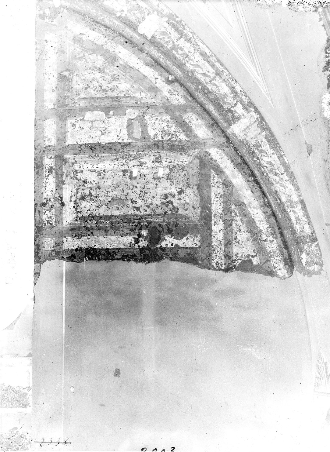 Pittura - Iconografia cristiana <Crocefissione di Cristo> (negativo) di anonimo (XX)