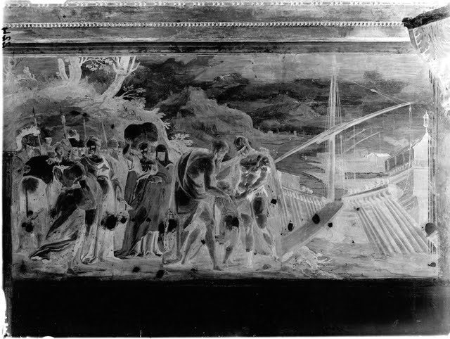 Storie di Enea - Pitture murali (negativo) di Urbino, Carlo (e aiuti), Anonimo (XX)