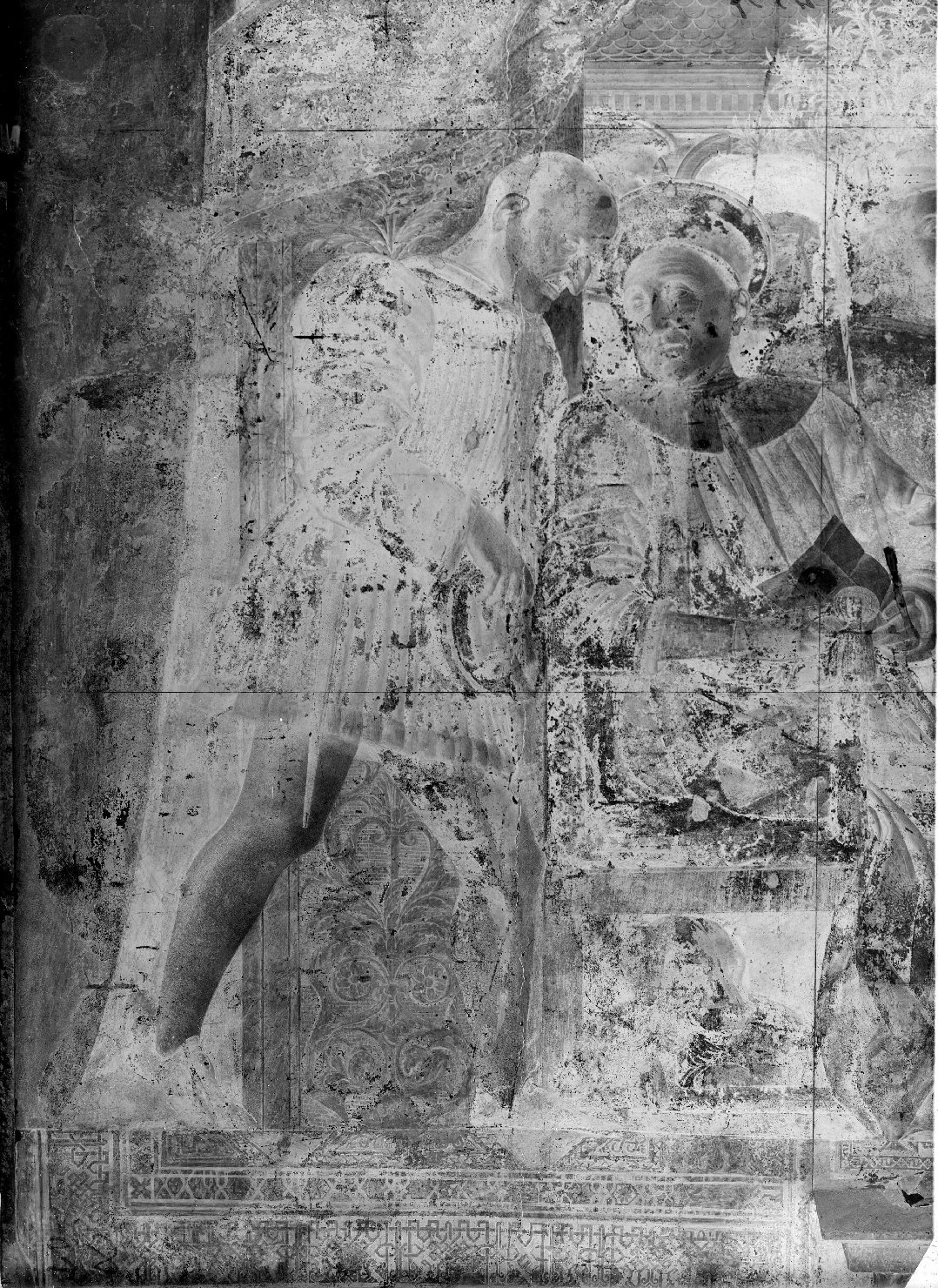 Mantova - Dipinti murali - Restauri (negativo) di Mantegna, Andrea, Anonimo (XX)